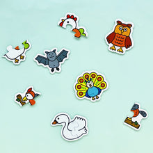 Load image into Gallery viewer, Animal puzzle cards for toddlers