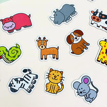 Load image into Gallery viewer, Animal puzzle cards for toddlers