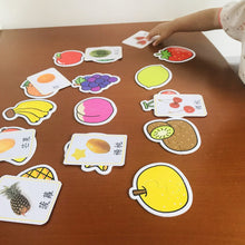 Load image into Gallery viewer, Fruit and Vegetable Puzzle Cards